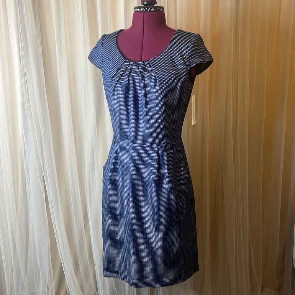Shelby & Palmer Blue & White Polka Dot Dress Size 6